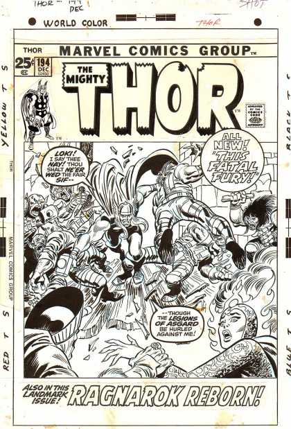 Original Cover Art - Thor #194 Cover (1971)