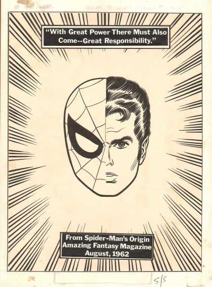 Original Cover Art - Marvel Treasury #1 Back Cover Art (1974)