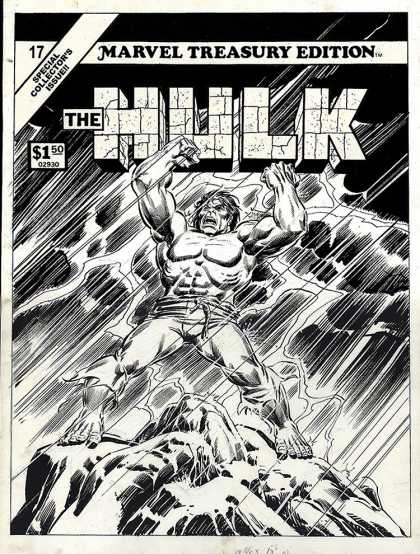 Original Cover Art - Marvel Treasury #17 Cover (Large Art) 1978