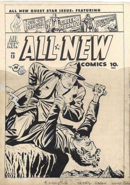 Original Cover Art - All-New Comics #13 Cover ( Large Art) 1946