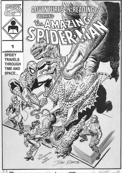 Original Cover Art - Amazing Spiderman: Adventures In Reading #1 Cover