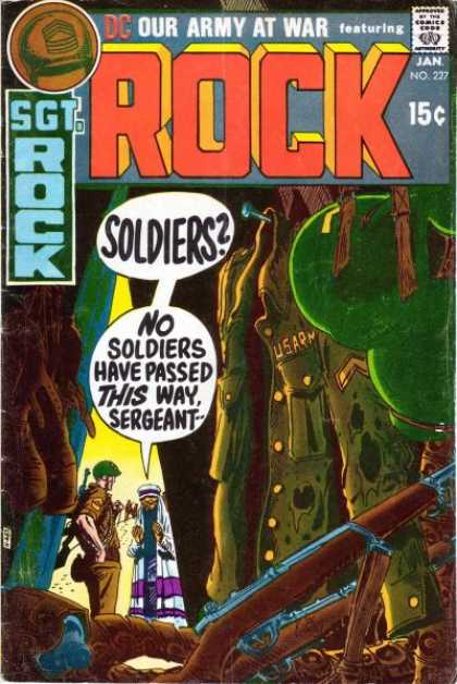 Our Army at War 227 - Soldiers - Sgt Rock - Dc Comics - Our Army At War - No Soldiers Have Passed This Way Sergeant - Joe Kubert