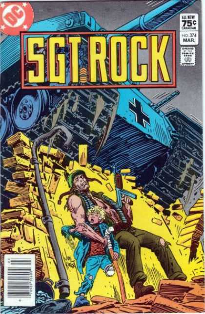 Our Army at War 374 - Tank - Dc - March - Sgt Rock - 75 Cents