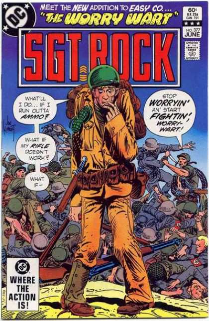 Our Army at War 377 - The Worry Wart - Sgt Rock - What If - War - Fighting