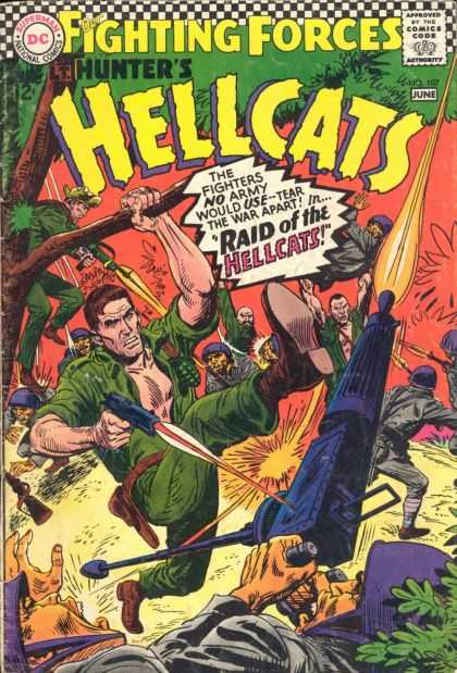 Our Fighting Forces 107 - Hunters Hellcats - Guns - Soliders - Jungle - Fighting