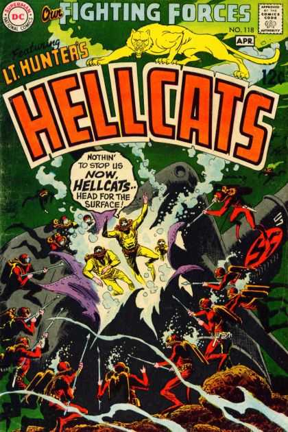 Our Fighting Forces 118 - Hellcats - Wildcat - Lthunter - Scuba Diving - Harpoon - Joe Kubert