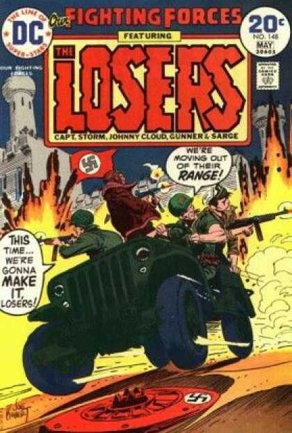 Our Fighting Forces 148 - The Line Of Super-stars - Dc - The Losers - Captstorm - Johnny Cloud - Joe Kubert