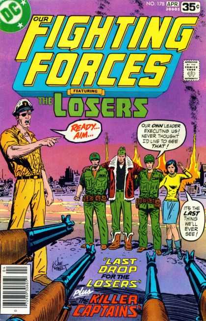 Our Fighting Forces 178 - Dc - The Losers - Killer Captains - Executing - Fire - Joe Kubert