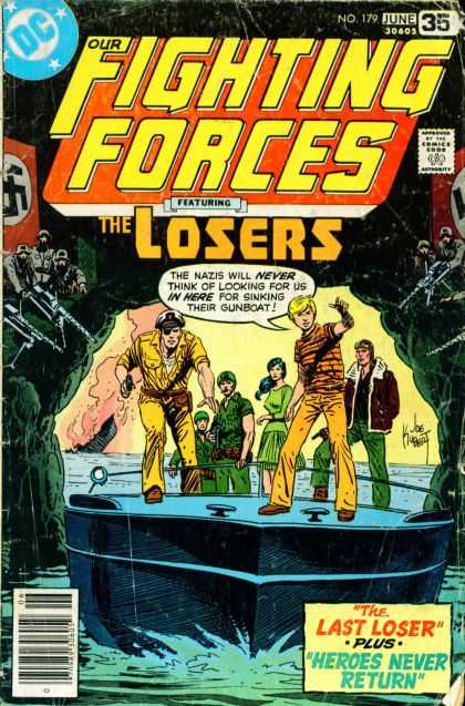 Our Fighting Forces 179 - Our Fighting Forces - Number 179 June - The Last Loser - Heroes Never Return - People - Joe Kubert