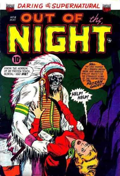 Out of the Night 8 - May - 10 Cents - Speech Bubble - Blonde - Indian Headdress