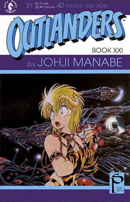 Outlanders 21 - Johji Manabe - Golden Horns - Space Ship - Red Gems - Outer Space