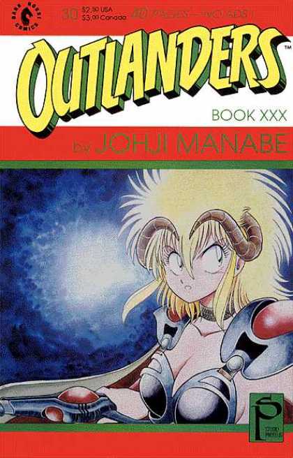 Outlanders 30 - Johji Manabe - Dark Horse Comics - Book Xxx - Blonde - Horns