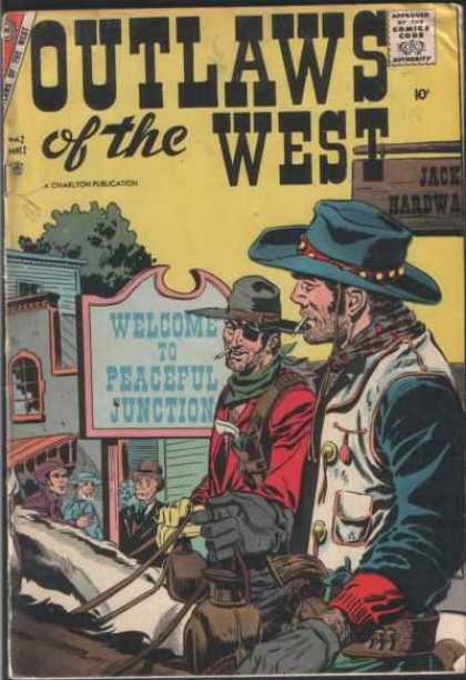 Outlaws of the West 12 - Cowboys - Old West - Comic - Bank Robbers - Gunfight