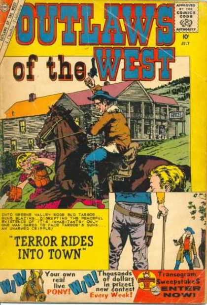 Outlaws of the West 26 - Cowboy - Pony - Rescue - Terror - Gun