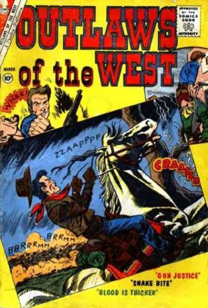 Outlaws of the West 30 - Outlaws Of The West - Cowboys - Fistfight - Horse - Lightning