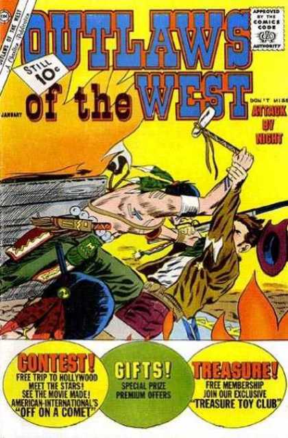 Outlaws of the West 35 - Depiction Of Native American - Cowboy - Settler - Contest - Gifts