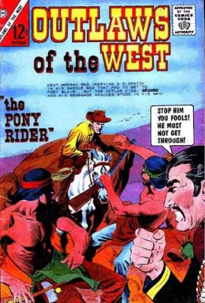 Outlaws of the West 50 - The Pony Rider - Stop Him You Fools - He Must Not Get Through - Riding The Horse - Attack