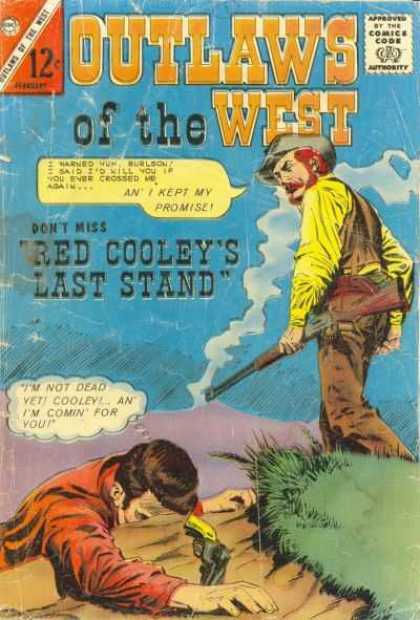 Outlaws of the West 52 - Comic - Western - Red Cooley - Shotgun - Pistol