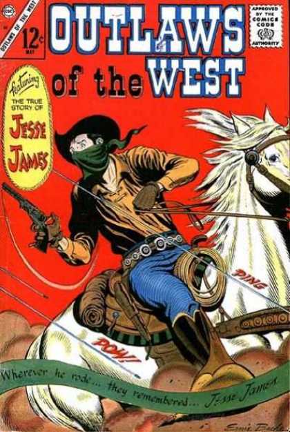 Outlaws of the West 58 - Outlaws - West - Jesse James - Horse - Red