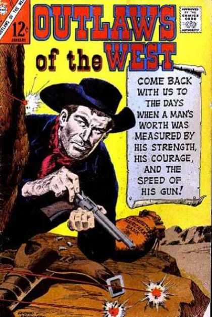 Outlaws of the West 62 - Gun - Western - Bank Sack - Cowboy - Tree