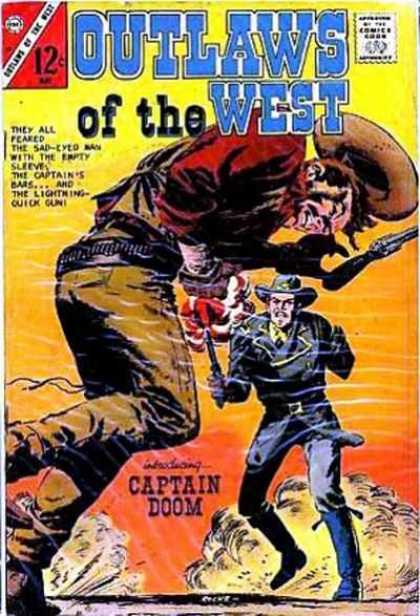 Outlaws of the West 64 - Cowboy - Captain Doom - 12 Cents - Gun - Weapon