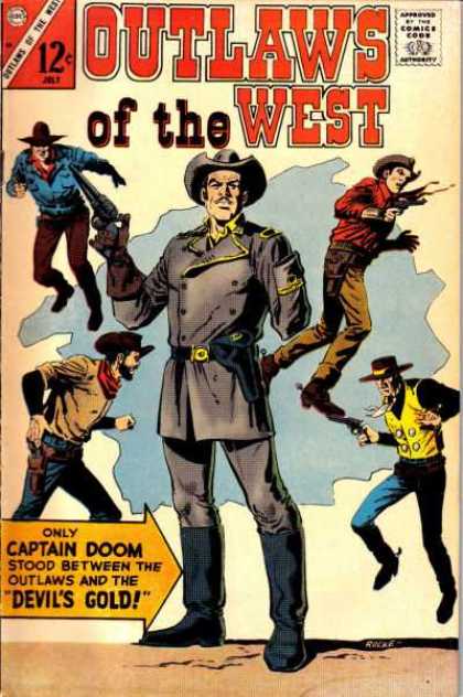 Outlaws of the West 65 - Captain - Doom - Comics - Cowboys - Gun