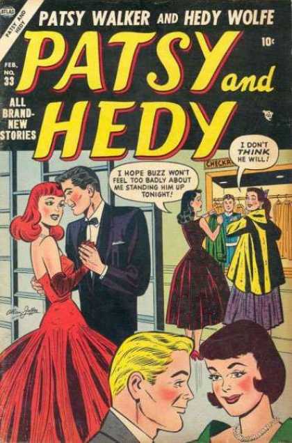 Patsy and Hedy 33 - Redhead - Couple - Dancing - February - Tuxedo