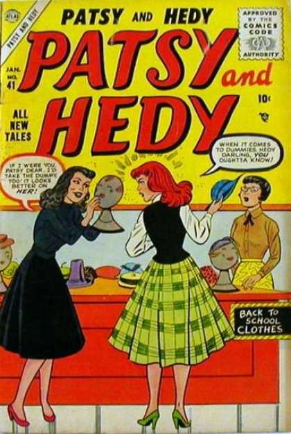 Patsy and Hedy 41 - Approved By The Comics Code - Woman - Head - Store - Hat