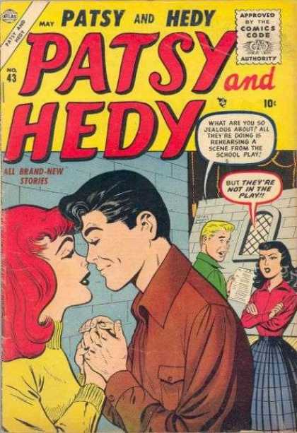 Patsy and Hedy 43 - Brand New Stories - Background Conversation - Redhead - Hand Holding While Kissing - Look Of Jealousy