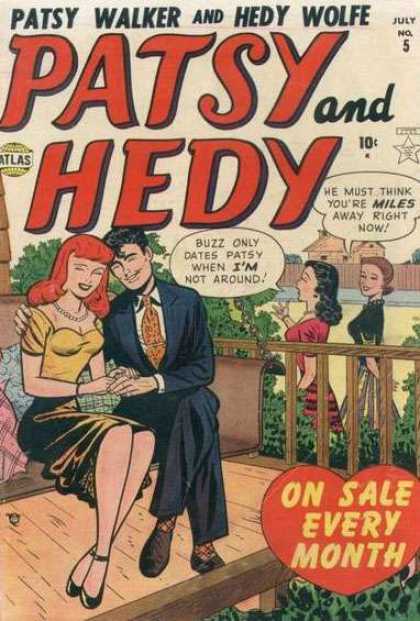 Patsy and Hedy 5 - Buzz - Girls - Porch - Swing - Romance
