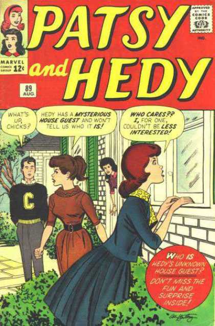 Patsy and Hedy 89 - Teen - Silver Age - Romance - Female Audience - Marvel Comics