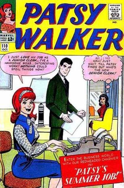 Patsy Walker 110 - Comics Code - Marvel - Senior Clerk - Patsy - Woman