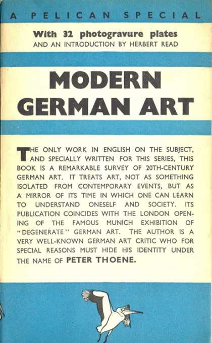 Pelican Books - 1938: Modern German Art (Peter Thoene)