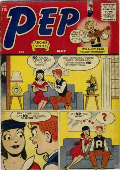 Pep Comics 115 - Veronica - Archie - Sleep Worker - Kiss - Couch