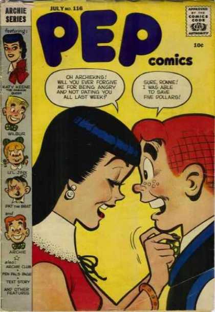 Pep Comics 116 - Ronnie - Archie - Save Five Dollars - Wilbur - Archiekins