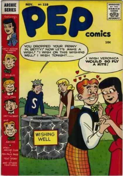 Pep Comics 118 - Wishing Well - Red Hair - Love - Archie Series - Blonde Hair