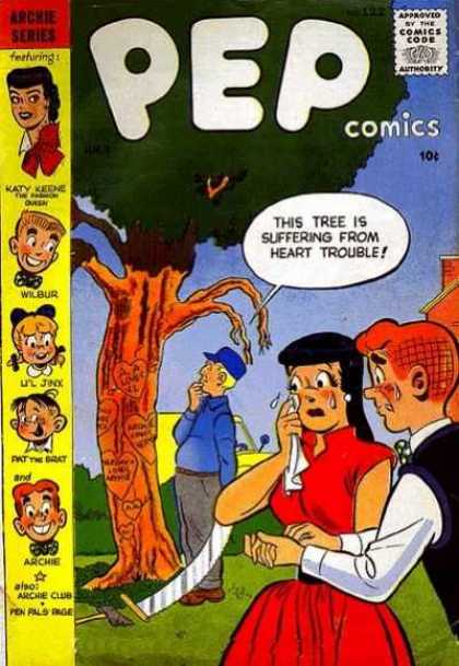 Pep Comics 122 - Approved By The Comics Code Authority - Tree - Cap - Crying - Archie Series