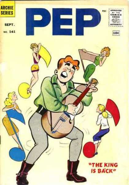 Pep Comics 141 - Archie - Girls - Notes - Guitar - Singing