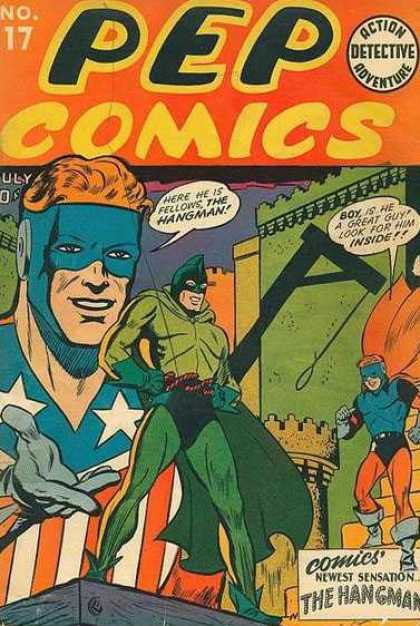 Pep Comics 17 - Action Adventure - Detective - Superhero - The Hangman - Castle