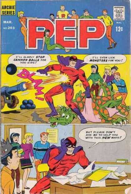 Pep Comics 203 - Cannon Balls - New Math - Monsters - Betty - Veronica