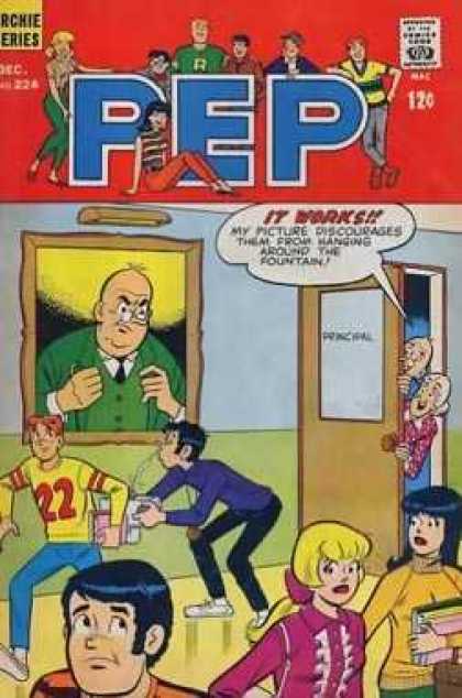 Pep Comics 224 - Fountain - Picture - Discourages - Principal - Betty
