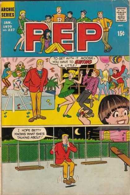 Pep Comics 237 - Archie - January - Moose - Betty - Party