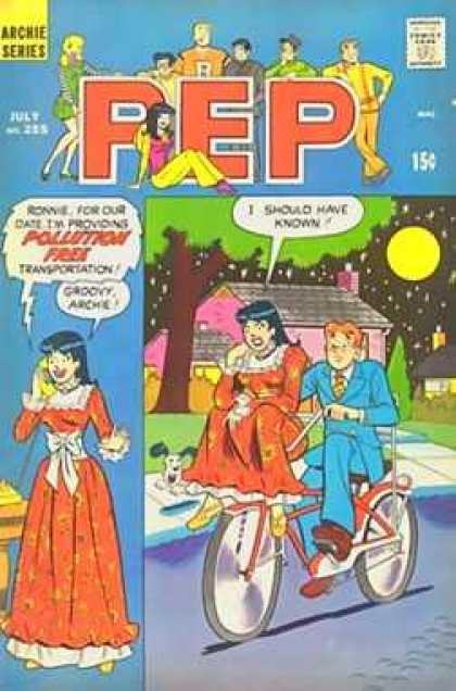 Pep Comics 255 - Archie - Veronica - Transporation - Bike - Date