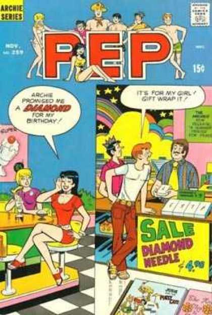Pep Comics 259 - Diamond - Ice Cream - Bar Stool - Counter - Sale Diamond Needle 495