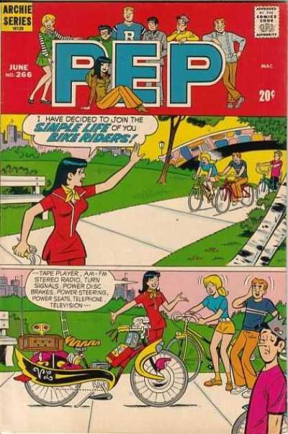 Pep Comics 266 - Bike Riders - Tape Pleyer - Power Steering - Telephone - Televison