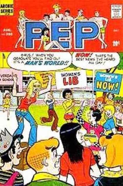 Pep Comics 268 - Archie Series - Womens Lib - Approved By The Comics Code Authority - Wow - Mans World