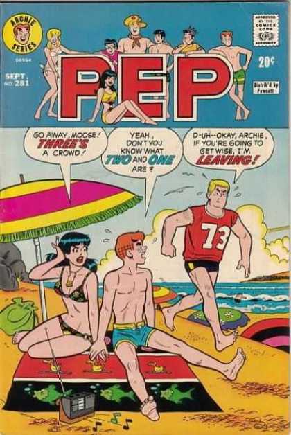 Pep Comics 281 - Veronica - Archie - Beach - Moose - Radio