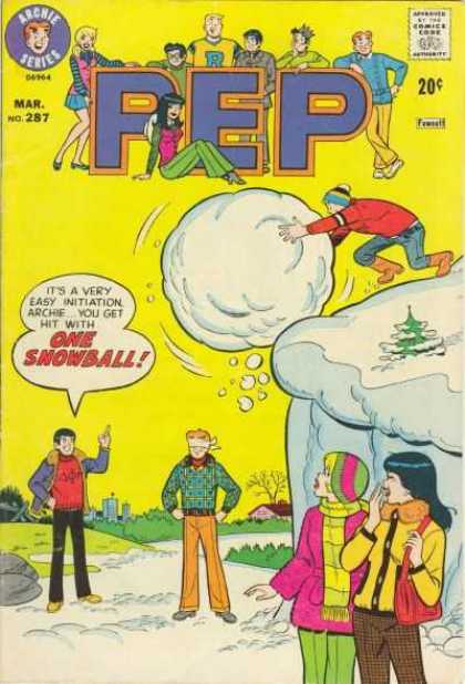 Pep Comics 287 - Archie - Snow Ball - Cliff - Blindfold - Veronica