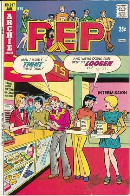 Pep Comics 297 - Cafeteria - Fast Food - Intermission - Cinema - Pop Corn