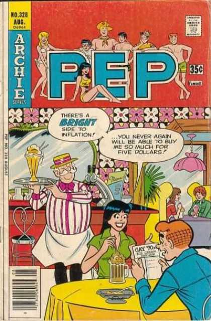 Pep Comics 328 - Swimsuit - Gang - Resturant - Expensive - Veronica Lodge